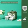 Ru Han Green Rose Bone China Dinnerware Gift Set