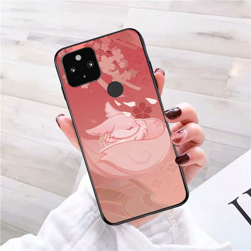 Genshin Impact Namecard Phone Case for Google Pixel 7 Pro 7 6A 6 Pro 5A 4A 3A Pixel 4 XL Pixel 5 6 4 3 XL 3A XL 2 XL