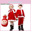 Kids Xmas Outfit Boys Girls Santa Claus Cosplay Costume Christmas Clothes