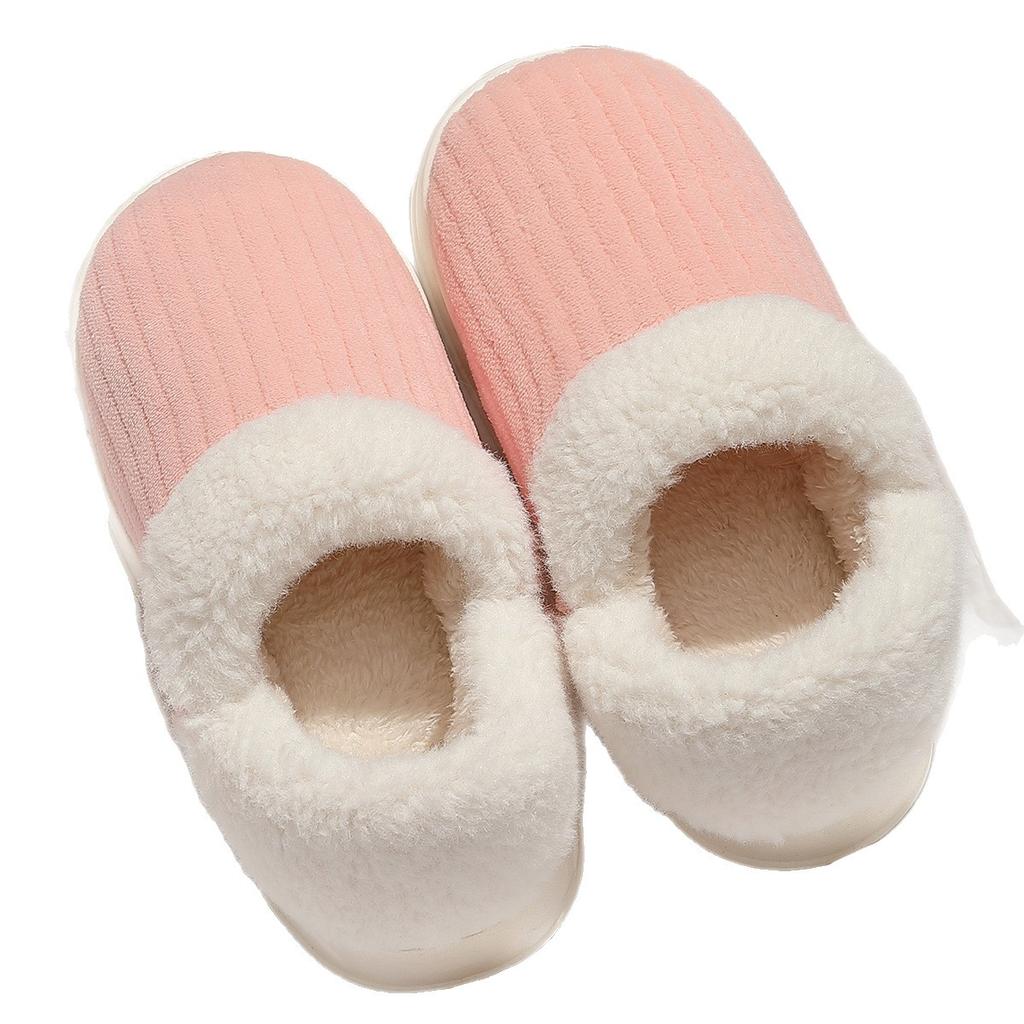 Cotton slippers, warm, non-slip, silent and warm for home use in autumn and winter, soft cotton shoes, new cotton mops for external wear