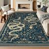Washable Area Rug Snake Rug for Living Room Non-Slip Soft Bedroom Rugs Indoor Carpet for Dining Room Home Office Home Decoration