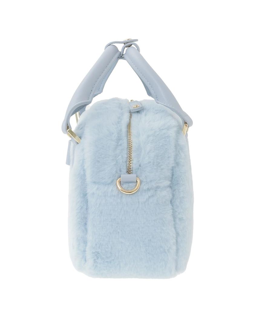 Maison de FLEUR Faux Fur Round Bag, Pink, F, Handbag, 08001036300