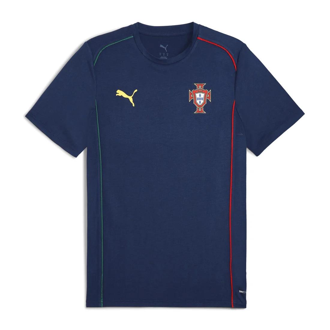 

Puma Portugal Team Logo Quick-Dry Sports Breathable Casual Short Sleeve T-Shirt Men Tops Navy-Blue 779548-17 L