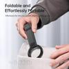 Alloy Magnetic Phone Tripod Foldable Portable Stand Carabiner-Mounted Desk Support with 3 Magnetic Rings for 14 15