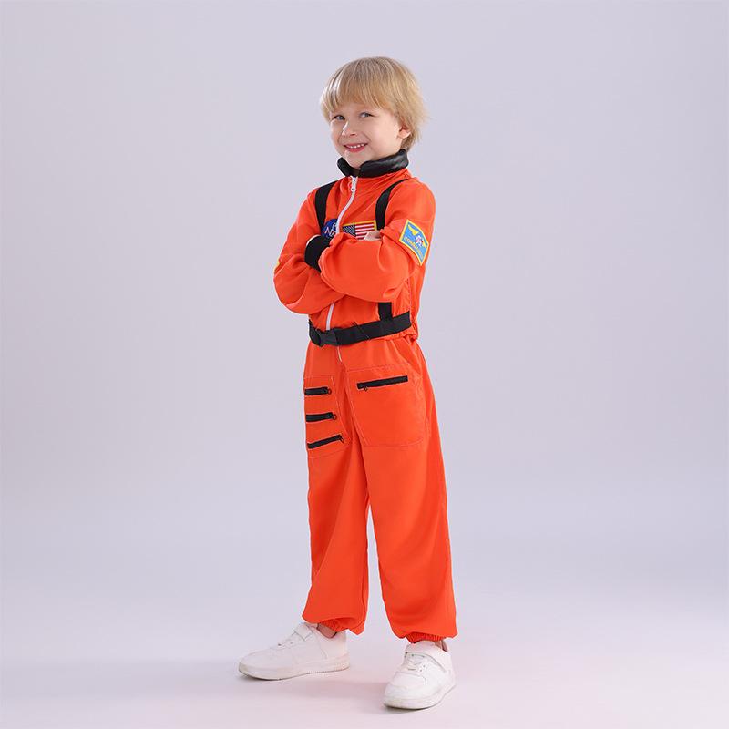 Kinder Halloween Astronauten-Raumanzug Kostüm - Weltraum-Thema Rollenspiel Outfit