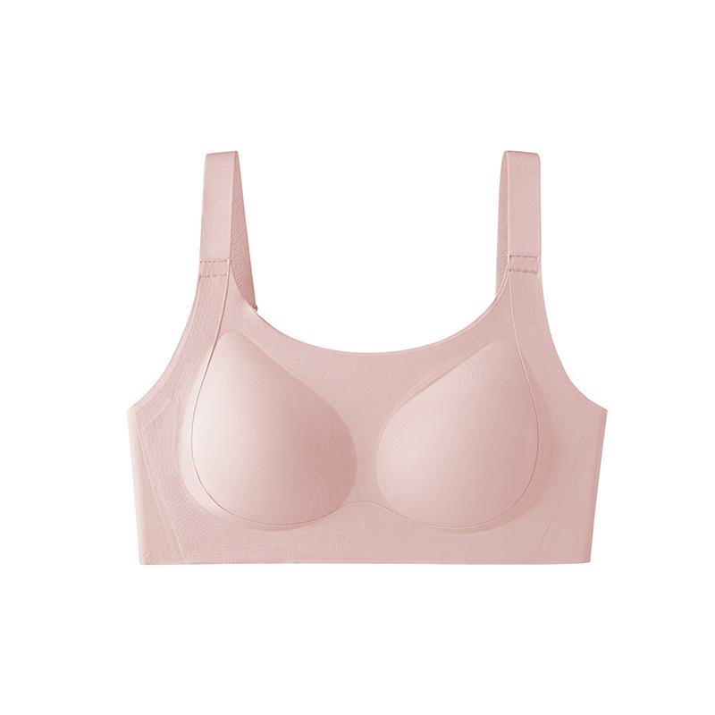 Seamless Sport Push-Up Anti-Sagging Bra with Breathable Fixed Cups