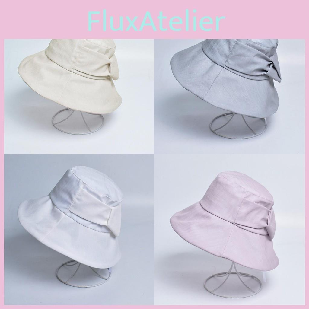 Color Butterfly Solid Tie Beach Cap Wide Brim Outdoor Activities Breathable