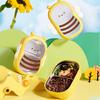 Lunch Box Cute Bee Shape Bento Box Leak-Proof Double Compartment Outdoor Camping Picnic Food