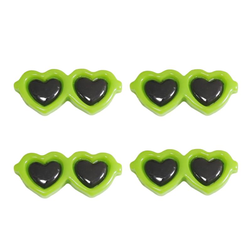 10pcs/bag Acrylic Heart-Shaped Glasses DIY Crafts To Make Jewelry Accessories
