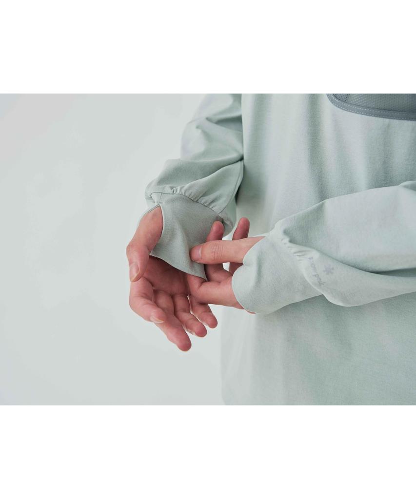 Water Active Long Sleeve BLACK M Long Sleeve Long Unisex Amphibious [Snow Peak] T-Shirt T-shirt Men's Women's