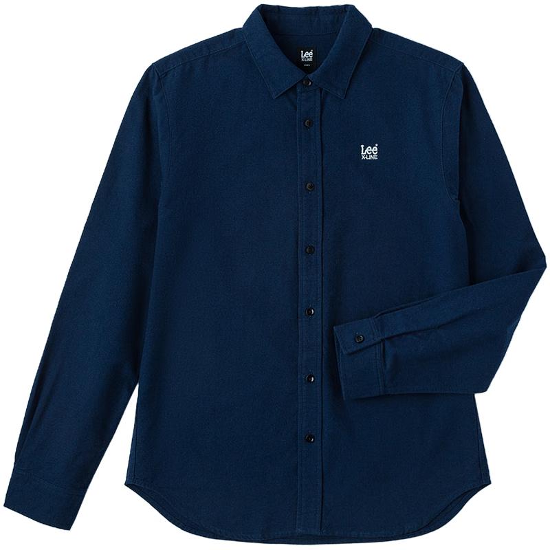 Lee Men s Fleece Embroidered Long Sleeve Polo Shirt S