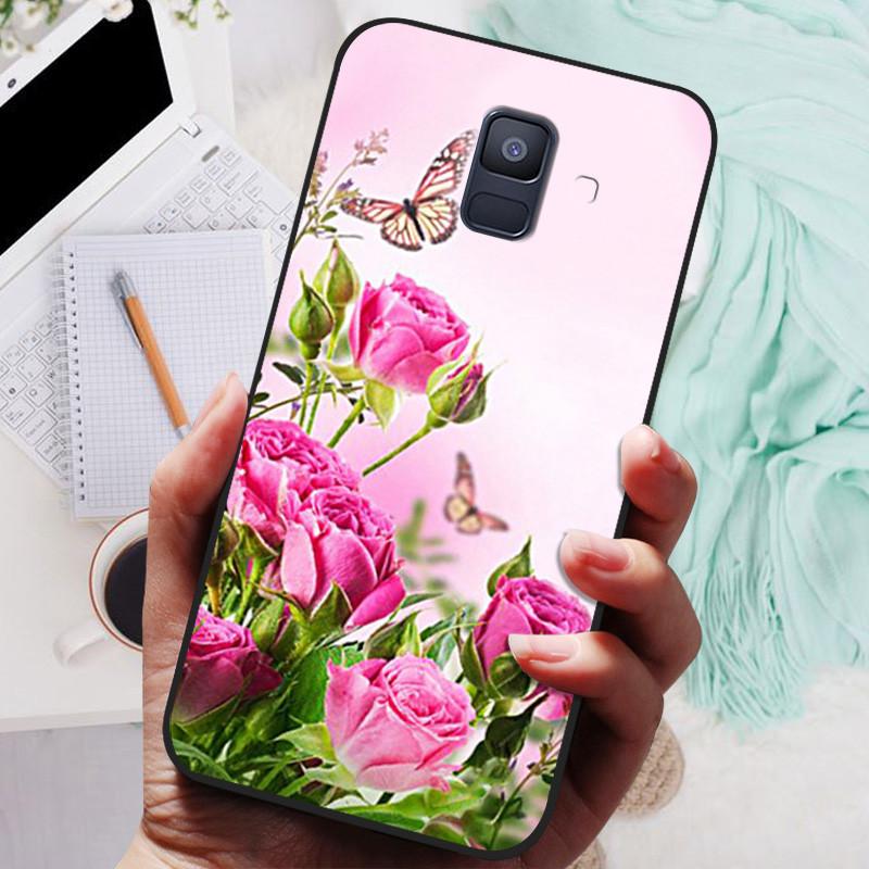 Für Samsung Galaxy A8 Plus 2018 Hülle Schwarze Abdeckung Löwe Wolf Silikon Weiche Rückseite Hüllen Für Samsung A8 2018 A530 A530F Handyhülle