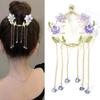 New Pearl Rhinestone Tassel Hanging Beads Hair Claws Ponytail Buckle Hair Clip Female Korean Elegant Hairpins Hair Accessories