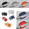 4Pcs Car Handle Protection Film Universal Invisible Car Carbon Fiber Door Handle Sticker Scratches Resistant Sticker