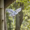2D Flat Fake Bird Scare Device Acrylic Bird Repeller Bird Repel Owl Scarecrow Garden Decoration