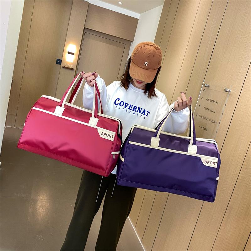 2025 Neue Einfache Mode Tourentasche Freizeit Kurzstrecken Reisegepäcktasche Oxford Wasserdicht Große Kapazität Sport Fitness Tasche Unisex Yoga Tasche