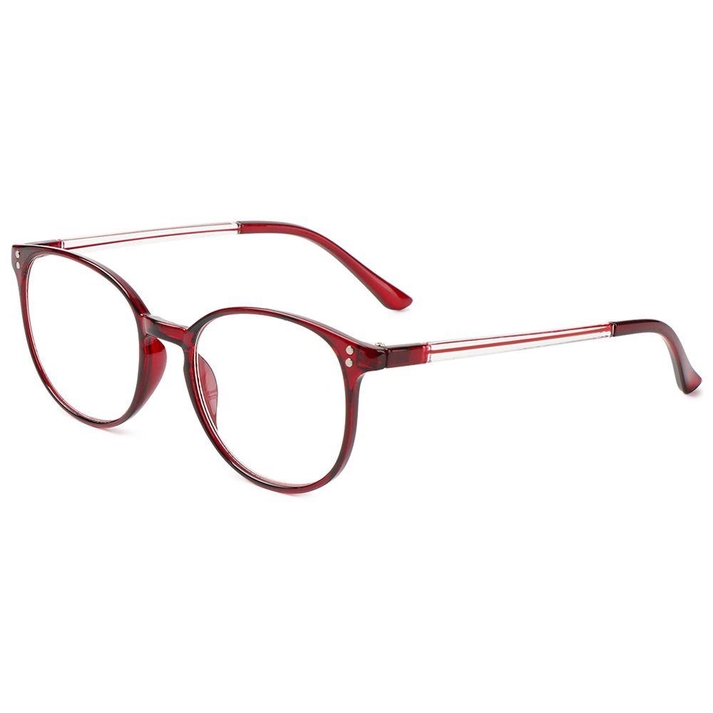 Round Metal Reading Glasses Ultra Light Spring Hinge Eyewear Diopter +1.00 to +4.0 for Women Men Vision Care
