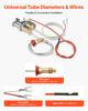 VEVOR Gas Pilot Assembly, OE 446-512A, HSRV 446-512A, SRV 446-512A Fireplace Gas Pilot Assembly Kit, Natural Gas Ignition Replacement