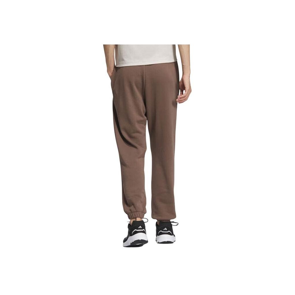 Adidas Sports Lifestyle Series Simple Comfortable Versatile Casual Pants Unisex Pants Rock-Layer-Deep-Earth-Brown JM9113