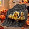 Halloween Flanelldecke Niedliche Entenmuster Gemütlich zum Nickerchen Heimdeko