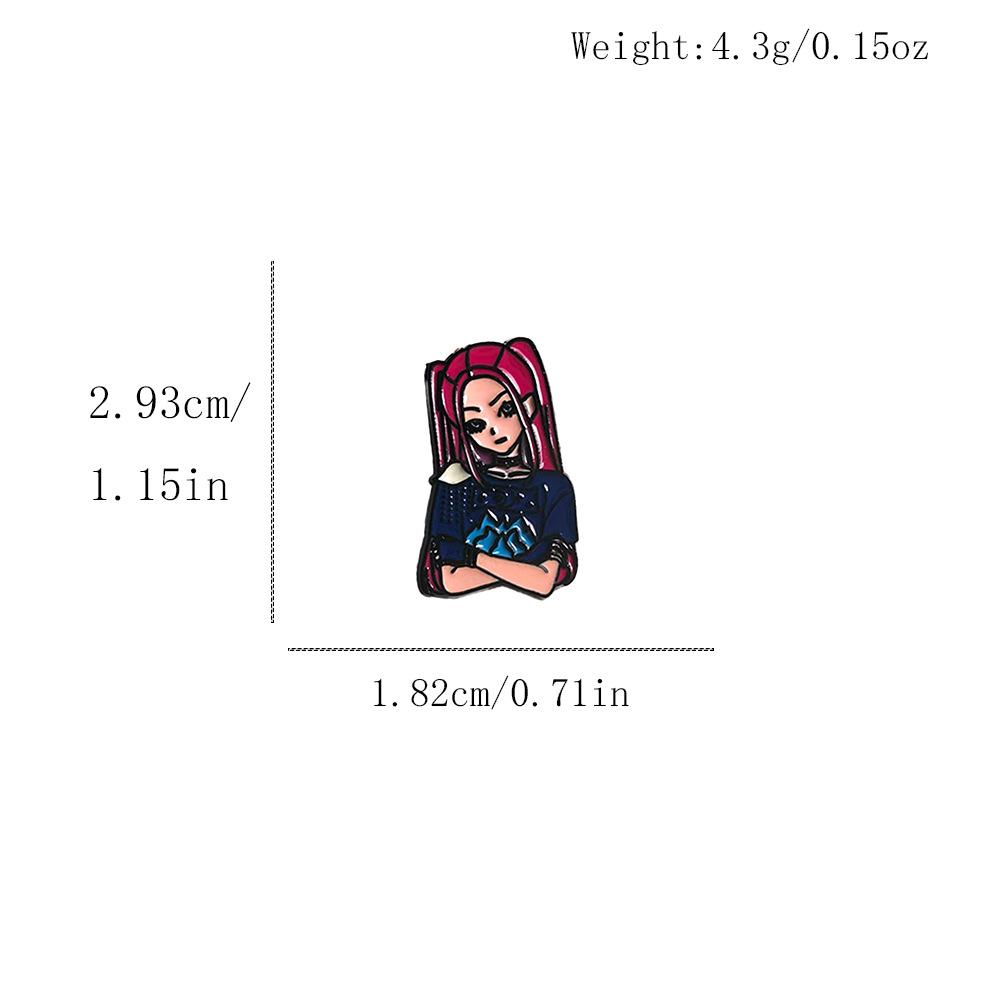 Popular Demon Slayer Metal Badge: K-POP Lumizo Yi Mila Cartoon Brooch