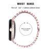 Für Google Pixel Watch 2/Pixel Watch Metall Strassstein Dekor Ersatz-Uhrenarmband Armband Pink