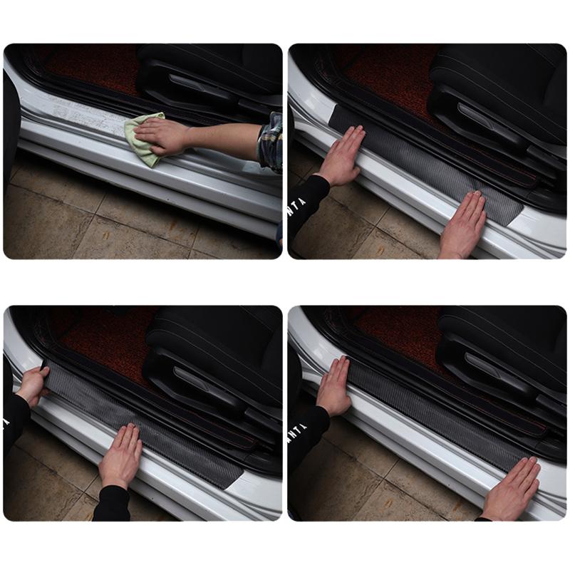 Car Threshold Strip Anti Stepping Leather Protective Sticker For Lexus F SPORT GS GX IS LS LX CT LC RC LBX NX RX 350h 450h ES UX