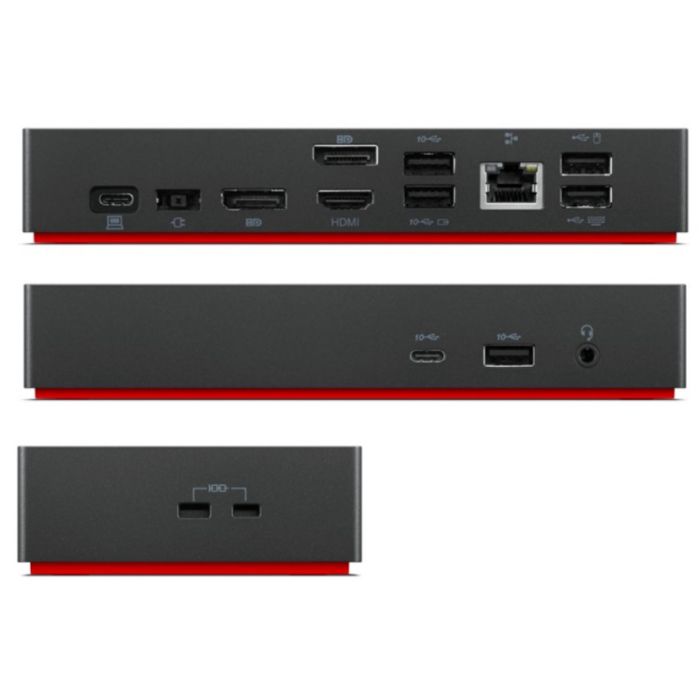 Station d'accueil - LENOVO - 135W Universal Dock - USB-C - Compatible ThinkPad - Noir