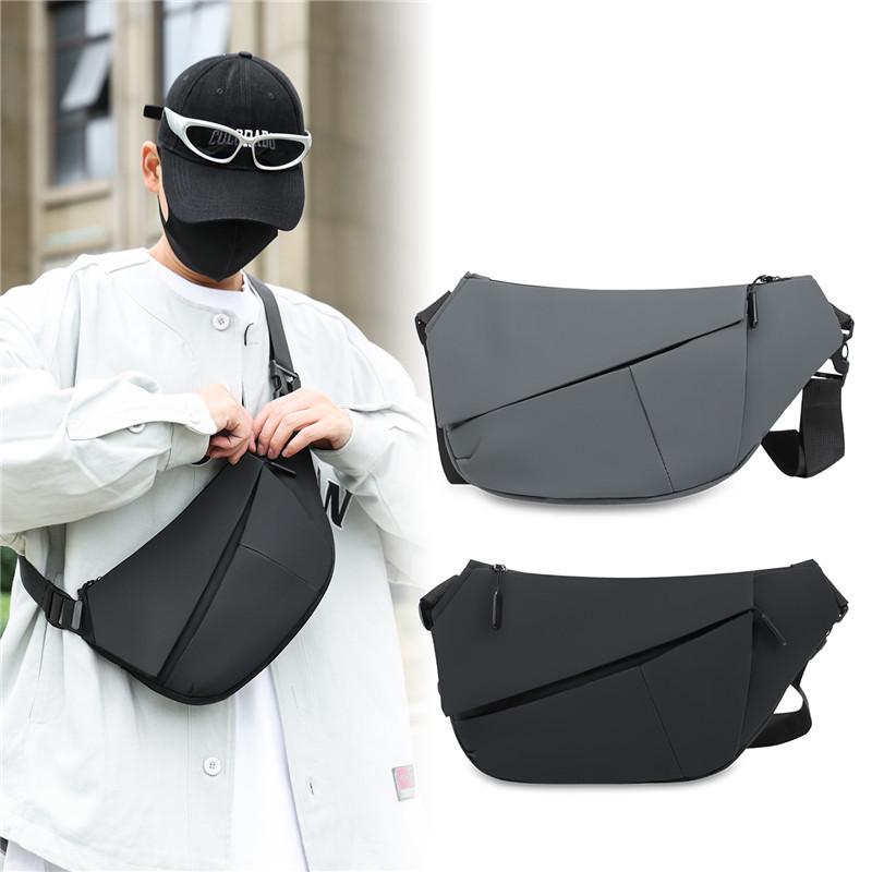 Herren Trendige High-End Crossbody Brusttasche für Freizeit und Outdoor-Radfahren