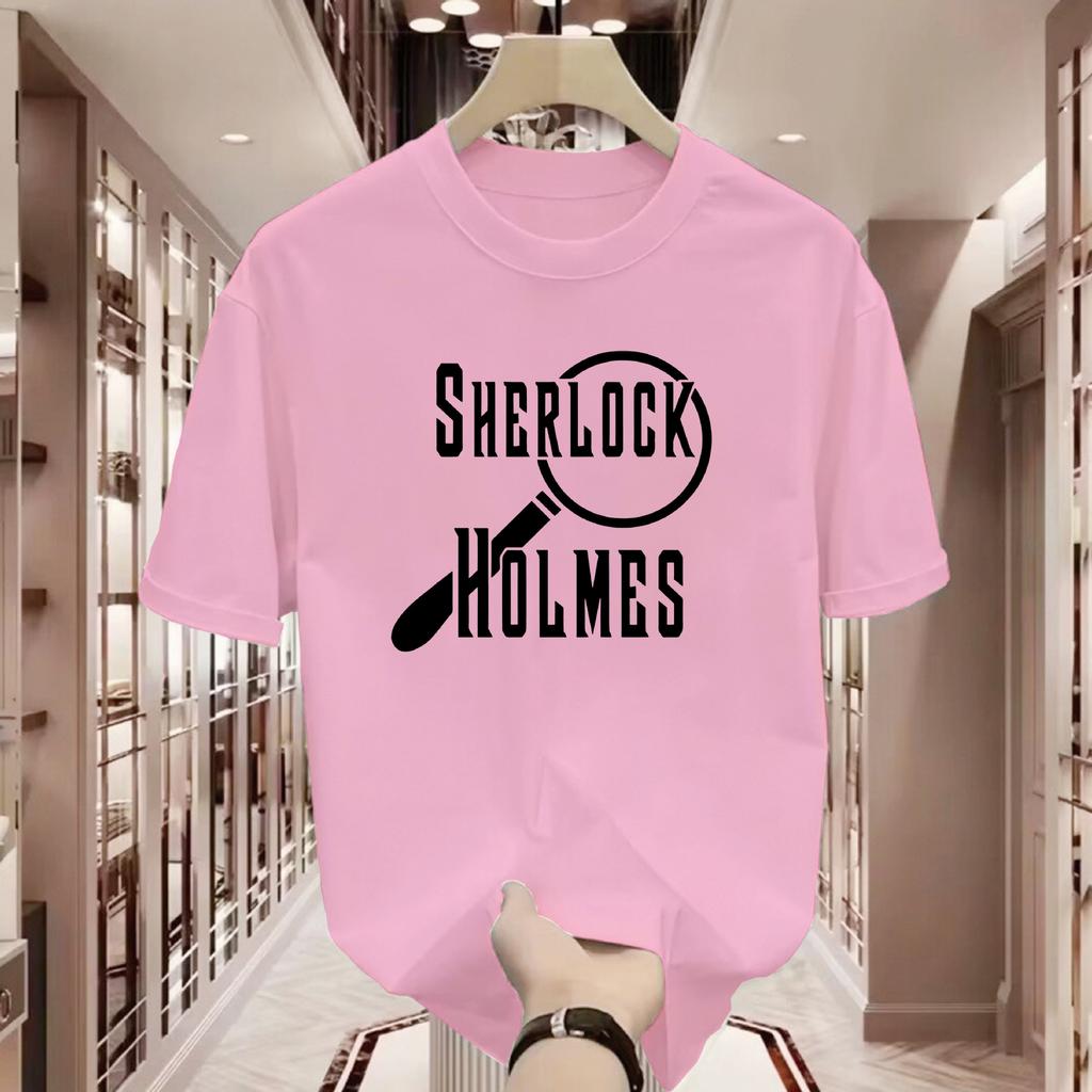 Funny ShortSleeved TShirt Magnifying Glass Respecting Fate Helping Others Unique Personality Design for Lovers