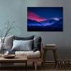 Spectacular Nature Wall Art Modern Print Featuring Aurora Waterfalls Mountains Serene Landscape Living Room Decor