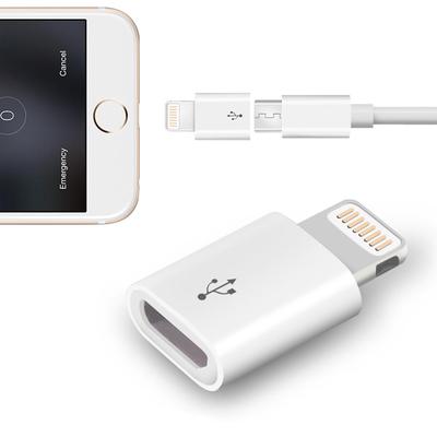 USB-adapter iPhone 8 Lightning-mikro-USB-ks iPhone 6s 11 Pro XS 7-le Adapter kiire laadimise andmete sünkroonimine iPadile USB-kaabel