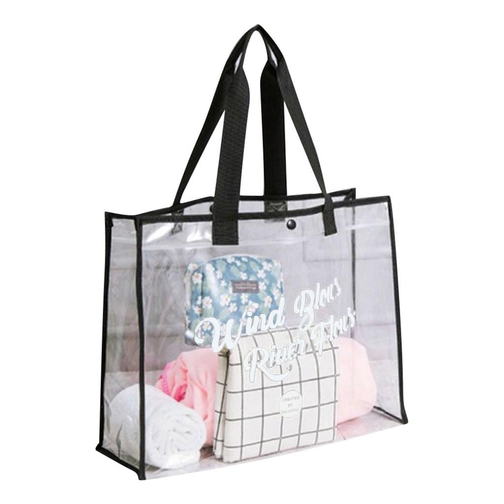 clear pvc tote