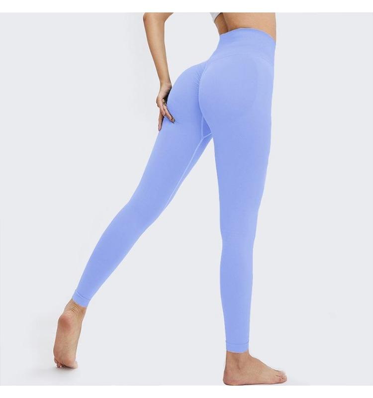 Women's Fitness Women's Workout Sexy Push lim Hips Lift  Waist Leggings Seamless Leggings SHigh Stretch