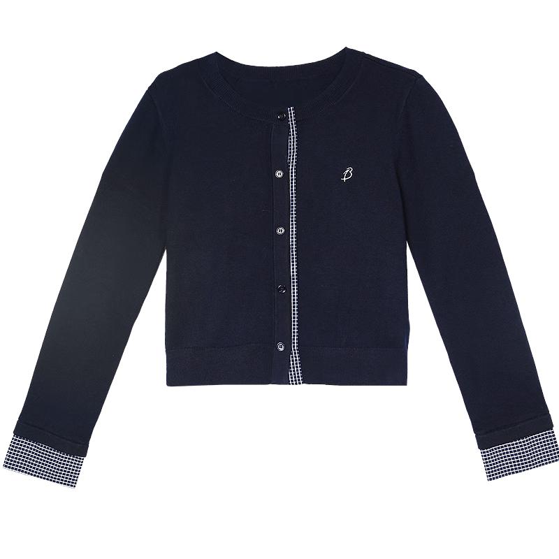 

Женский вязаный свитер Betu Miu в клетку пэчворк L