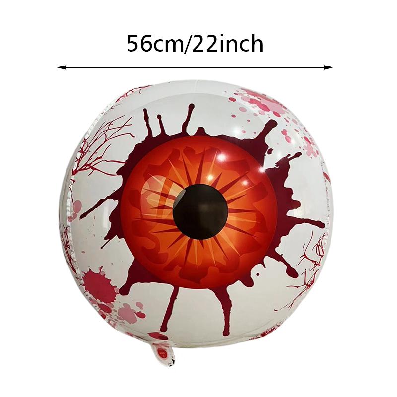 2/4 STÜCK Augapfelform Dunkler Stil Halloween Dekorationen Horror-Szenen-Requisiten Festivaldekorationen 22 Zoll