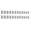 Mittlere und lange europäische quadratische schwarze Glitzer-Flash-Nail-Pads im Spice Girl Fashion Ins-Stil