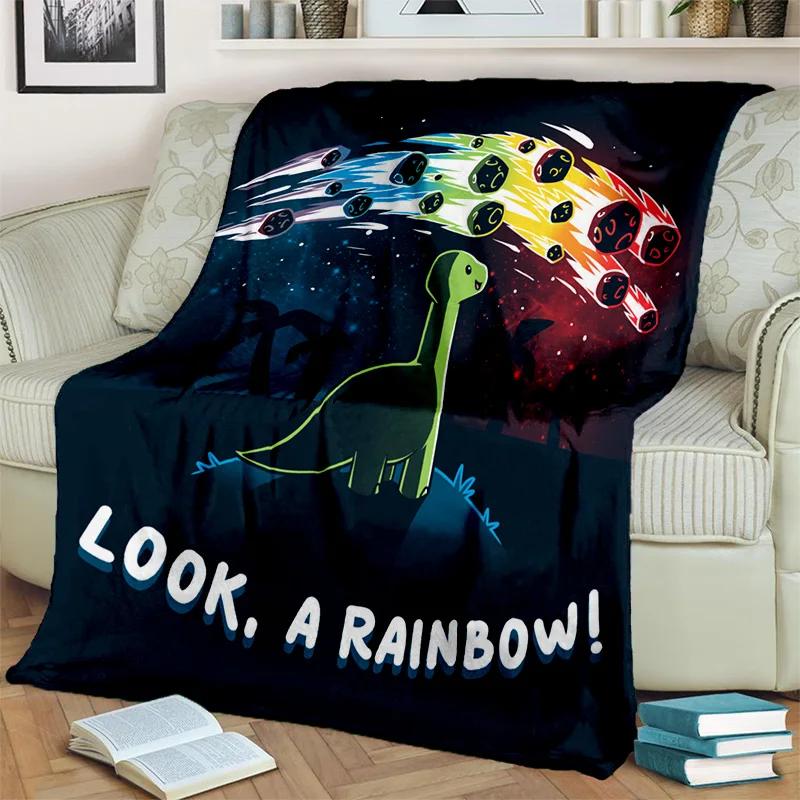 3D Dinosaur Space Cute Dino Children Cartoon HD Blanket,soft Throw Blanket for Home Bedroom Bed Sofa Picnic Office Cover Blanket