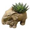 Light Weight Durability Resins Elephant Flower Pot Decorative Elephant Planter for Indoor Outdoor Decorative Use