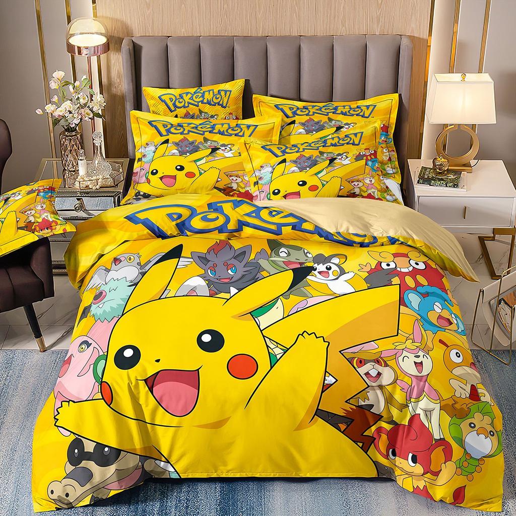 3D Printed Quilt Cover Three-Piece Set Four-Piece Set Children'S Cartoon Duvet Cover