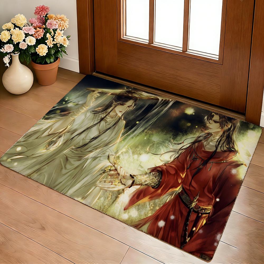 Bl H-Heaven Official's B-Blessing Floor Mat Cozy Flannel Soft Thick Non-Slip Mat For Living Room Bedroom Kitchen Decor Rugs