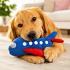 Dog Toy Rope Knot Airplane Squeaky Chew Tug Toy Durable Interactive Pet Play Accessory for Teeth Cleaning and Exercise