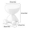 Cream Coffee Table Sofa Bed Side Table Modern Simple Home Accessories Living Room Decor Creative Flat Head Plastic Round Tables