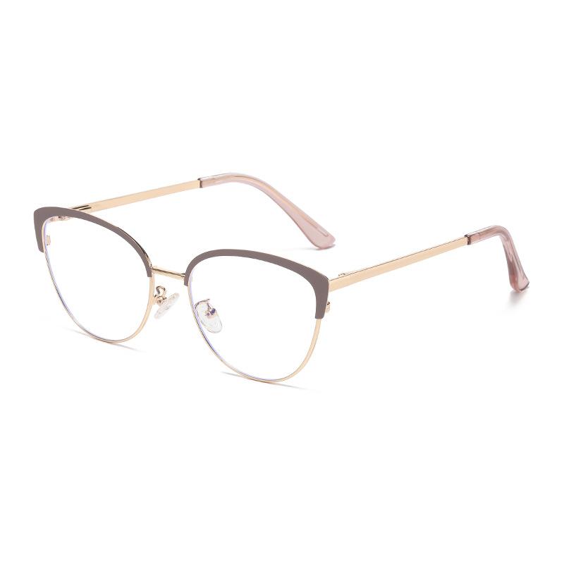 

95680 Оправа очков «кошачий глаз» с защитой от синего цвета, новые модные простые и универсальные очки с плоской подошвой