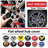 4pcs 50mm Abarth 3D logo car emblem Wheel Center Hub Cap auto Rim refit dust-proof badge covers sticker styling accessories