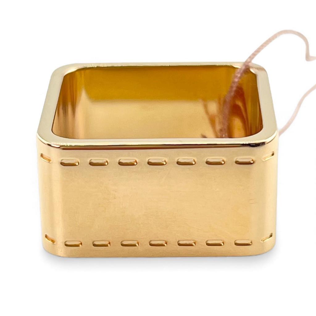 Pristine HERMES Scarf ring BOLDUC Square gold Women Used