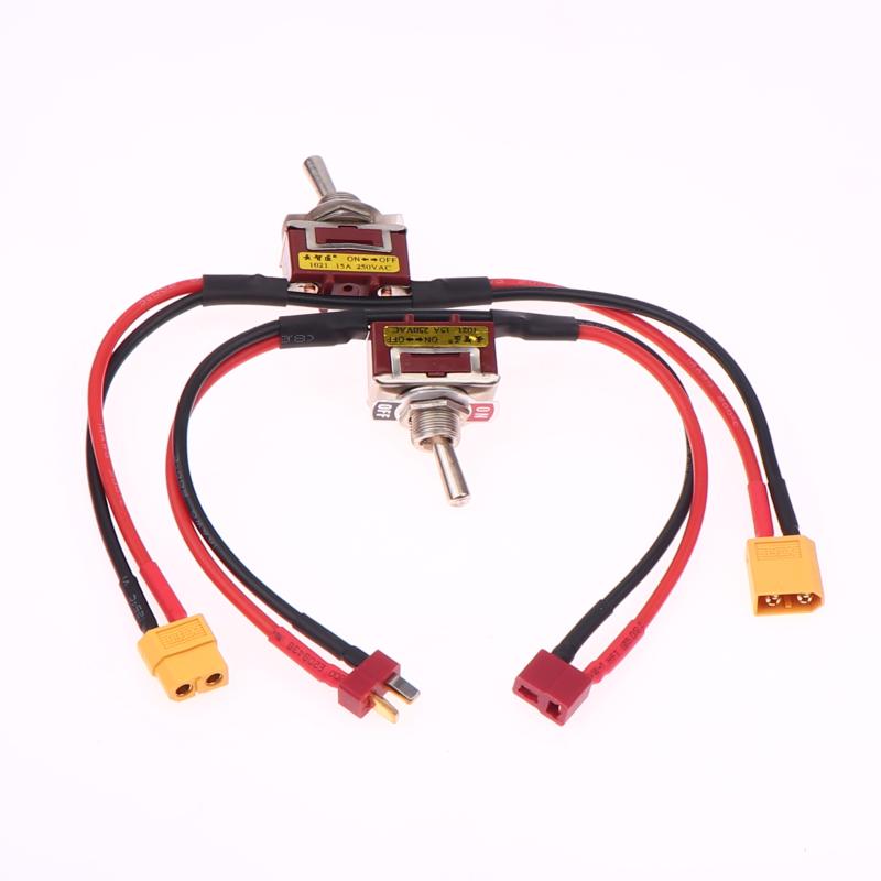 1 Piece Xt60 Xt90 T-Plug Power On-Off Toggle 12/14Awg Large Current High Load Switch For Ebike Rc Airplane Esc Motor Connecting
