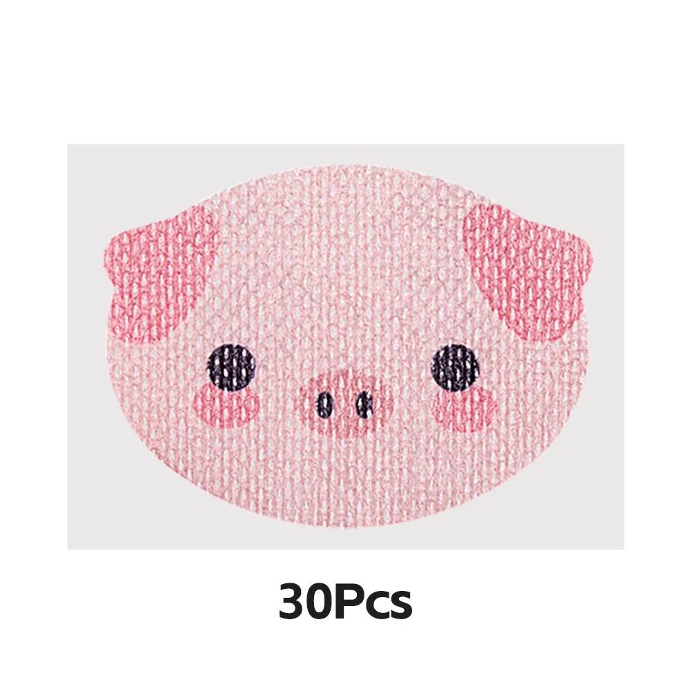 

30 шт. Мультяшные наклейки против храпа для детей, ночной сон, для губ, носа, улучшающие дыхание, пластырь, наклейка для коррекции рта, лента