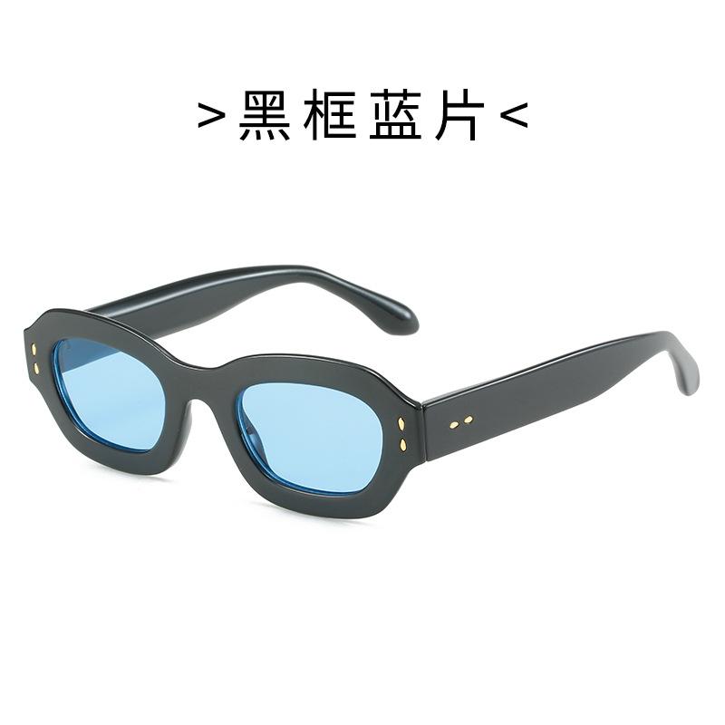 Colorful PC full-frame sunglasses, tinted lenses, thick frames, street-style eyewear, outdoor sunglasses, sunshades