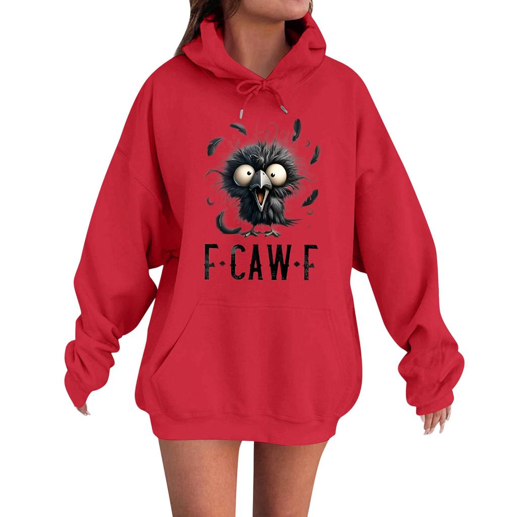 Women's Fashion Casual Long Sleeve Loose  Printed Sweatshirt